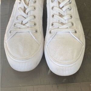 Steve Madden White Canvas Sneakers